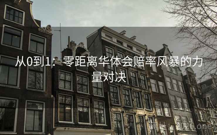 从0到1：零距离华体会赔率风暴的力量对决
